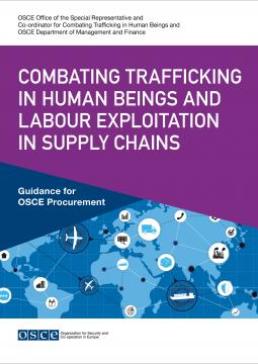 Cover for Combating Trafficking in Human Beings and Labour Exploitation in Supply Chains - Guidance for OSCE Procurement